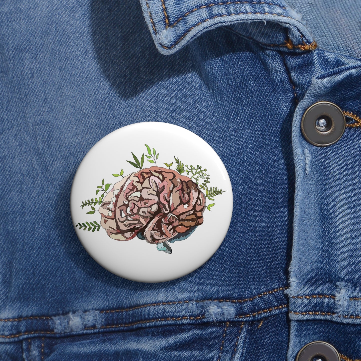 Custom "Nature of Mind" - Pin Buttons