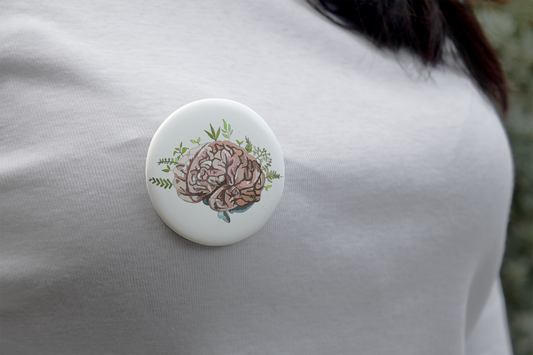 Custom "Nature of Mind" - Pin Buttons